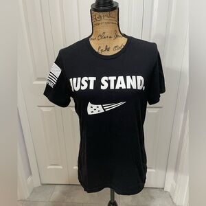 Nine Line Apparel Just Stand Graphic T-Shirt Sz M